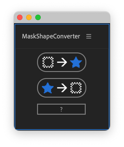 MaskShapeConverter V1.0 Fro After Effects 图形遮罩相互转换脚本