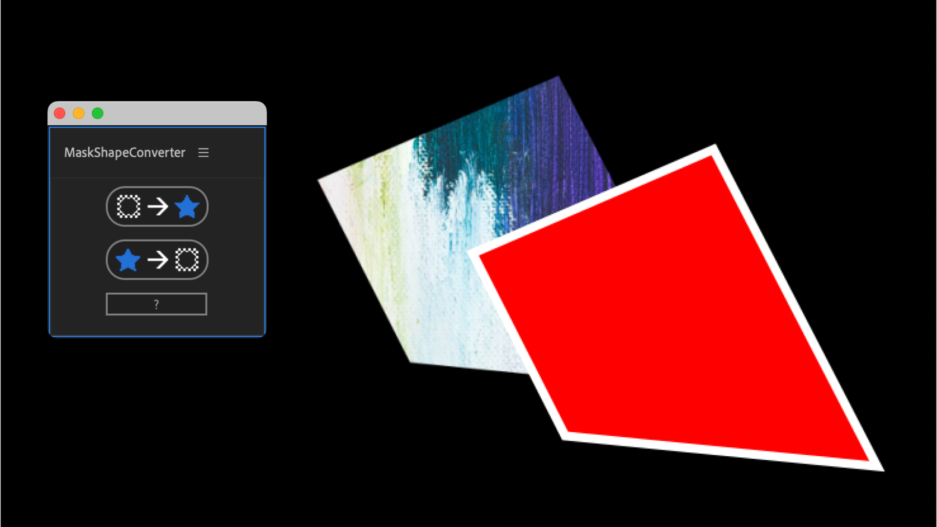 MaskShapeConverter V1.0 Fro After Effects 图形遮罩相互转换脚本