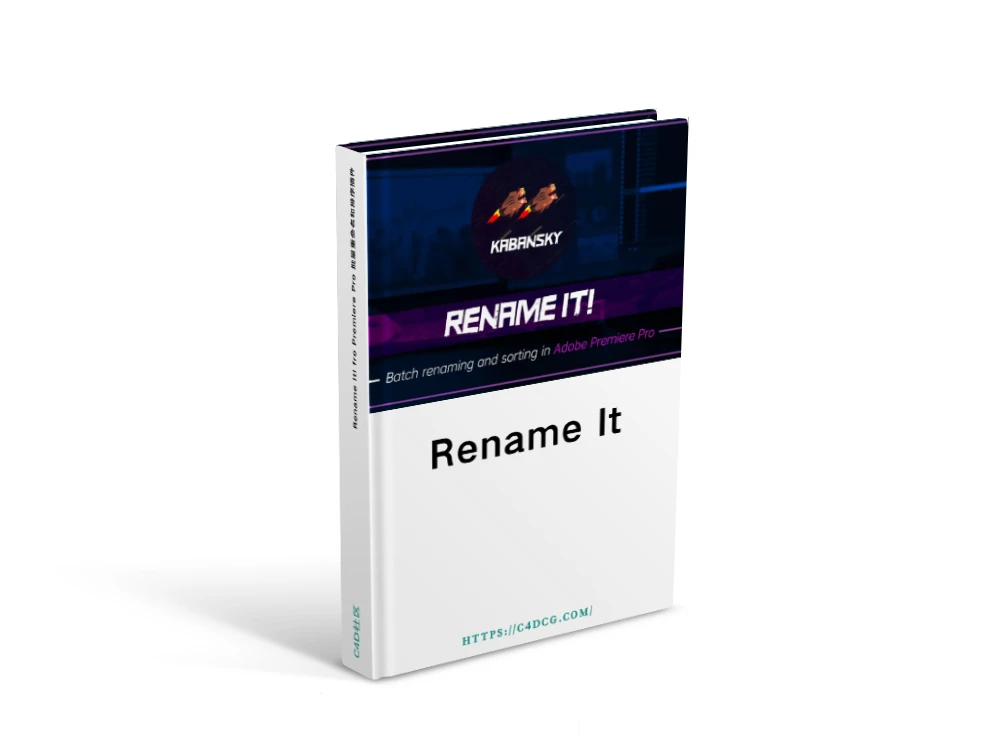 Rename It! V1.0.2 fro Premiere Pro 批量重命名和排序插件