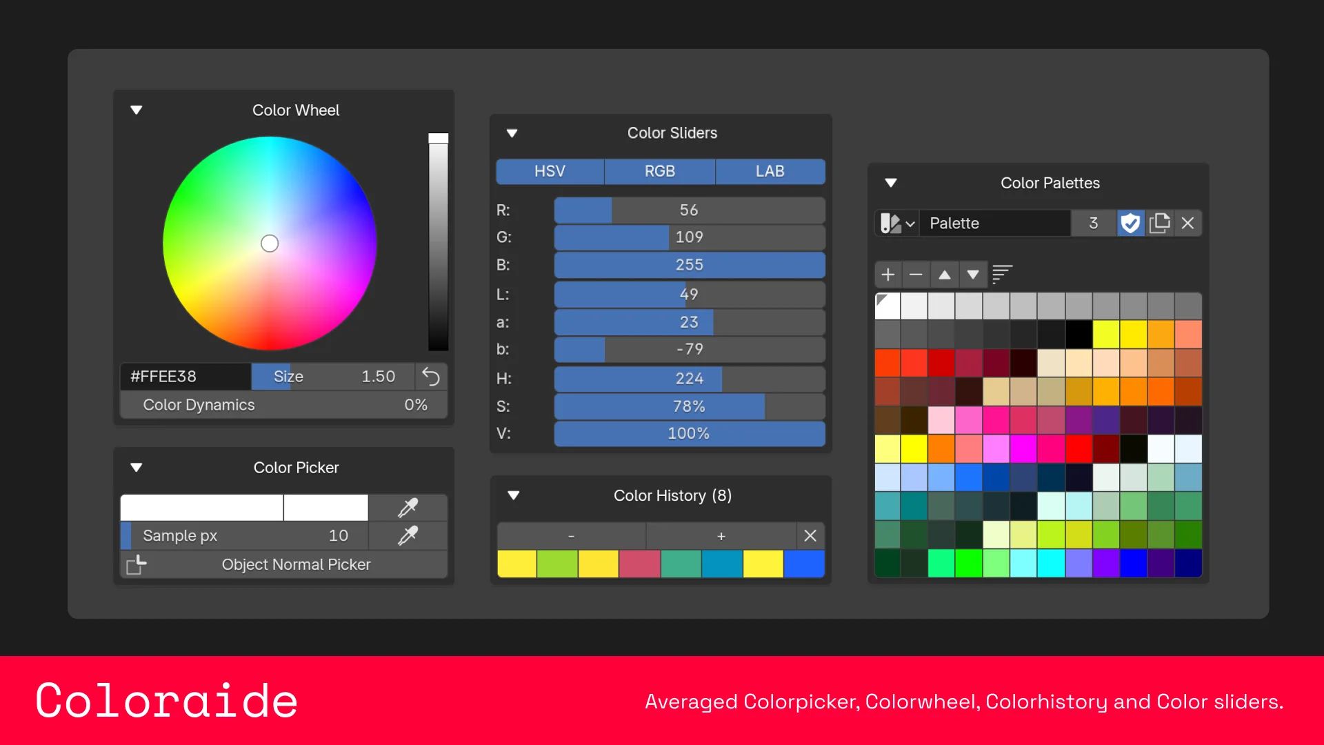 add on coloraide v1.3.5 for blender 颜色管理控制工具