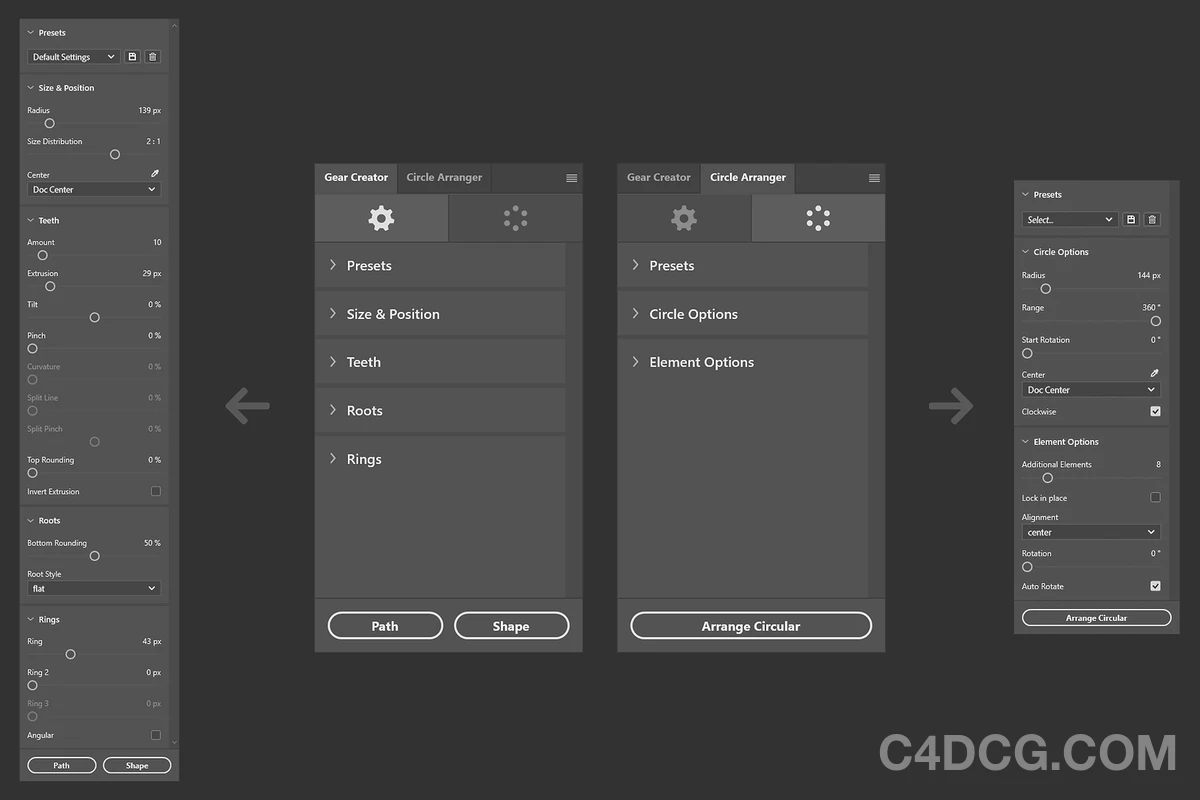 Clockwork V1.0.1 fro Photoshop 齿轮生成插件