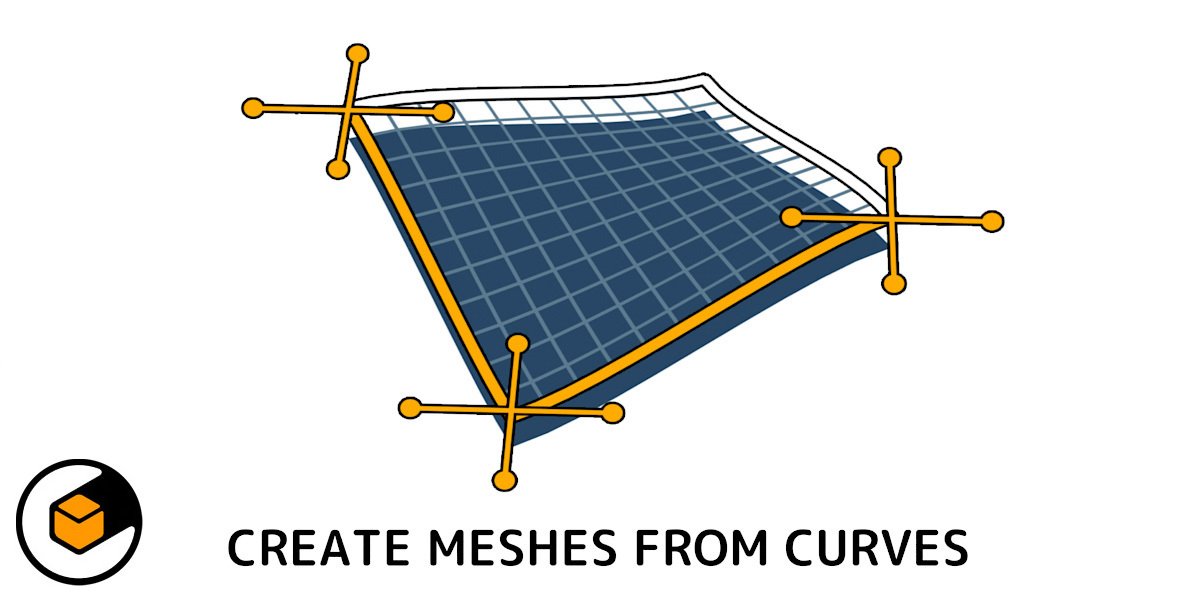 Curves To Mesh V2.8.1 fro Blender 线条生成面片插件