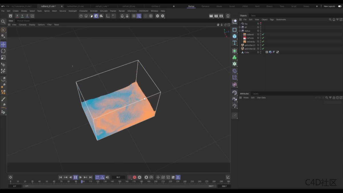 X-Particles插件迎来新GPU解算工具NeXus，快到飞起！这个更新是不是比C4D 2023更有诚意