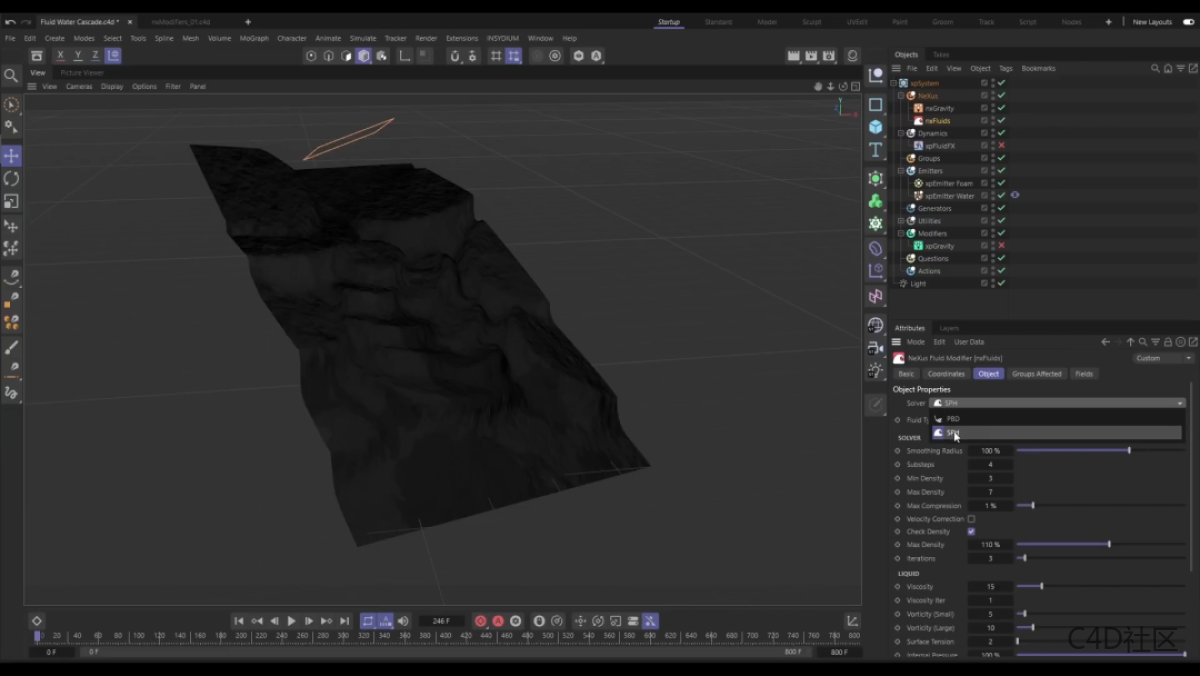 X-Particles插件迎来新GPU解算工具NeXus，快到飞起！这个更新是不是比C4D 2023更有诚意