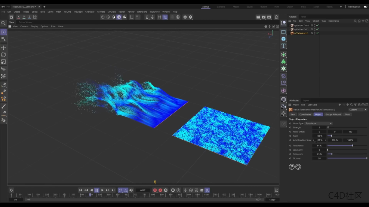 X-Particles插件迎来新GPU解算工具NeXus，快到飞起！这个更新是不是比C4D 2023更有诚意