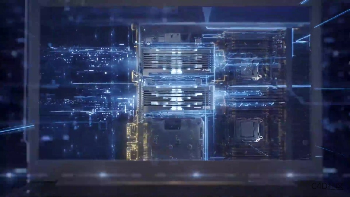 三星智能芯片类特效动画 出色的科技芯片灵感动态视频