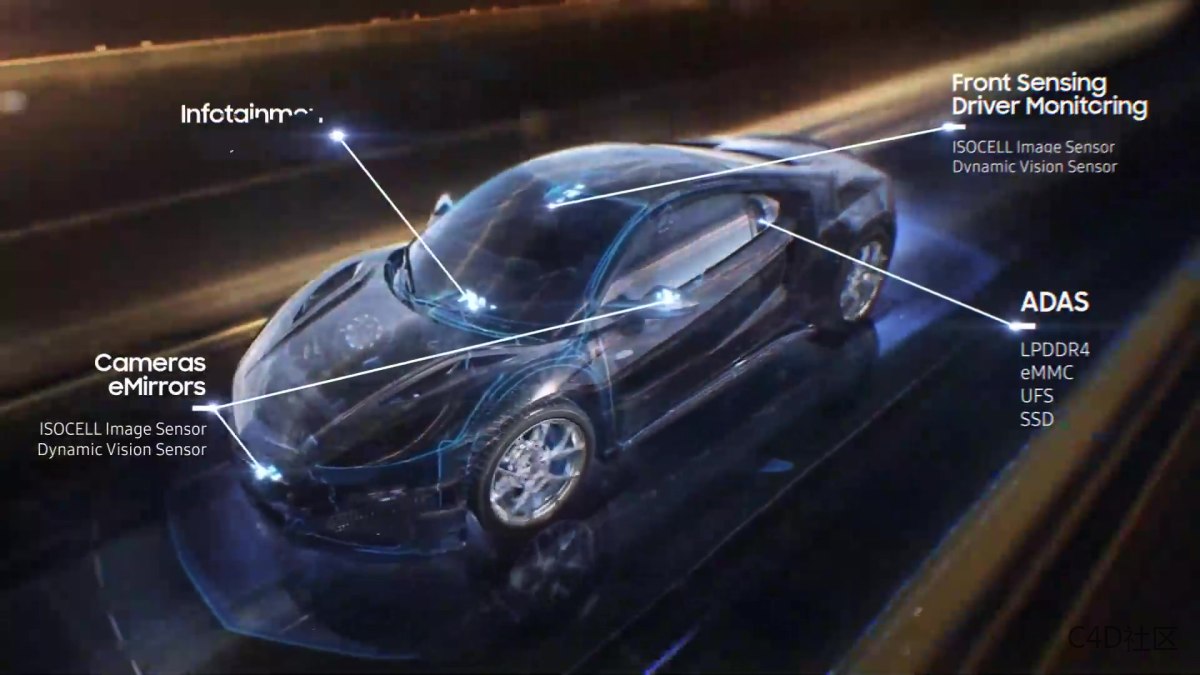 三星智能芯片类特效动画 出色的科技芯片灵感动态视频