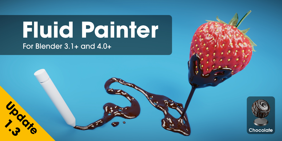 Fluid Painter v1.3.21 fro Blender 流体绘制插件