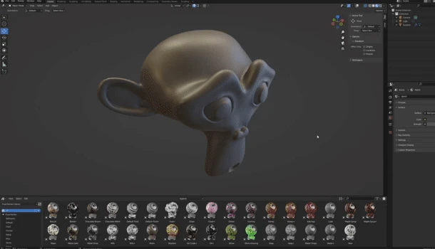 Fluid Painter v1.3.21 fro Blender 流体绘制插件