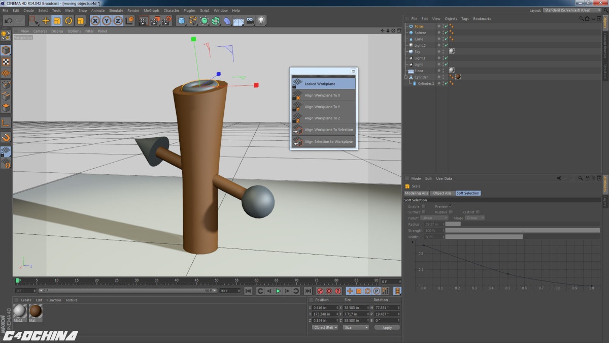 Magic Center 1.0 for Cinema 4D 对象轴对其插件