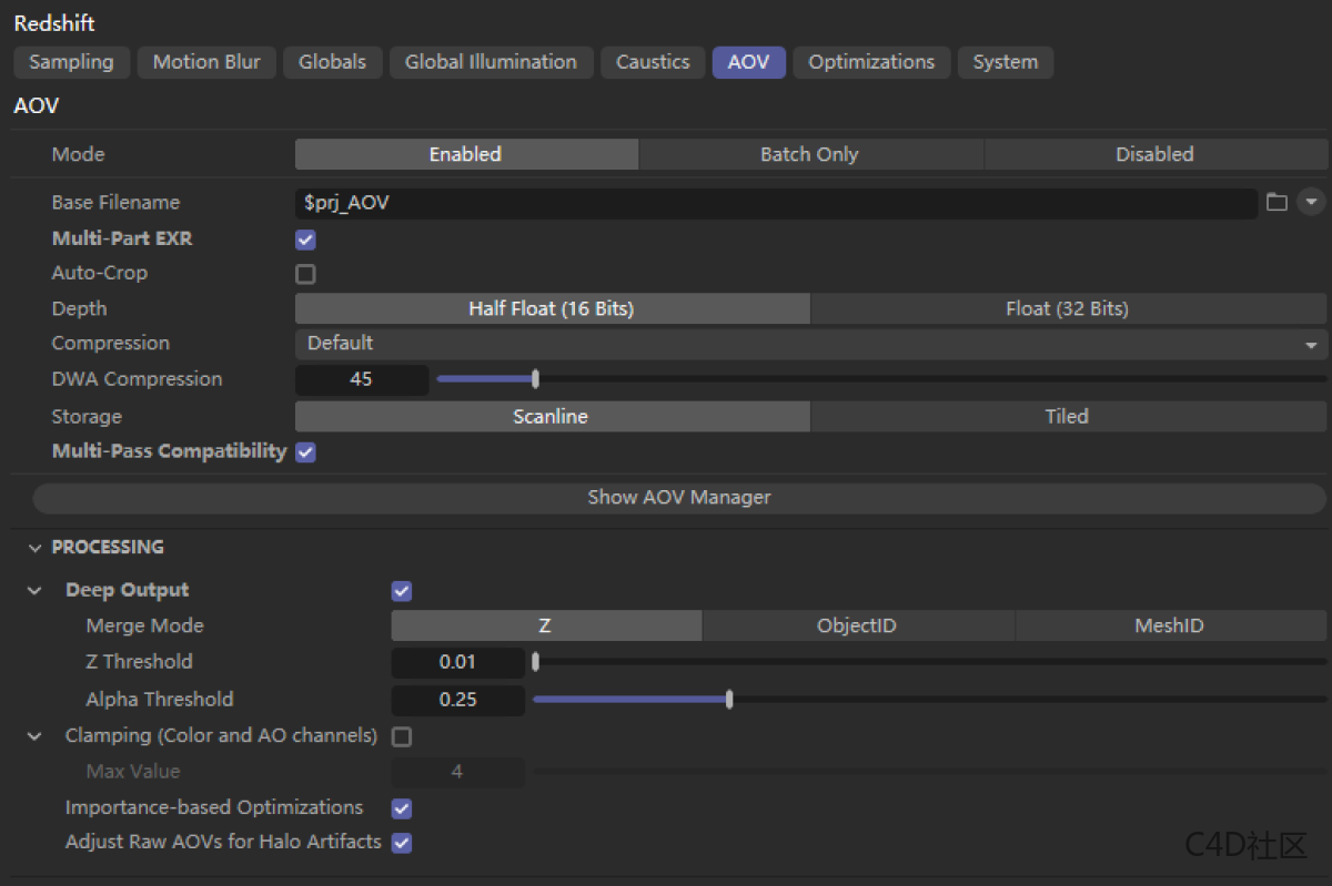 Redshift 渲染设置 AOV 011
