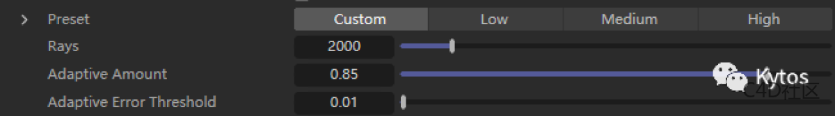 Readshift 渲染设置 Global Illumination Irradiance Caching