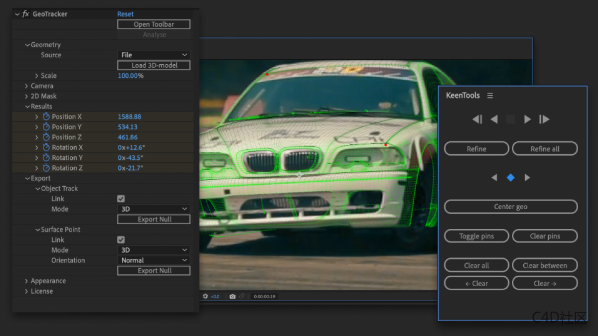 Keentools GeoTracker v2024.3.0 for After Effects 三维对象跟踪插件