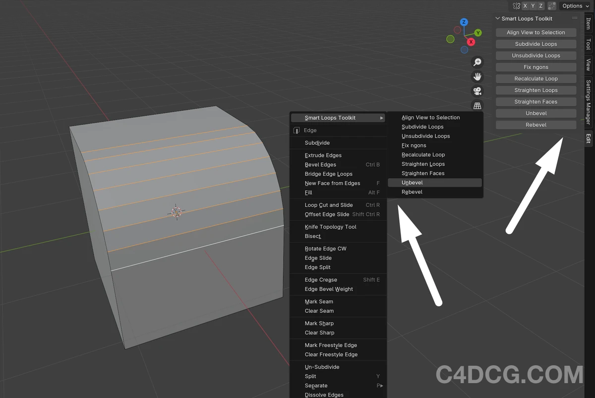 Smart Loops Toolkit V1.1.0 Fro Blender 建模布线优化插件