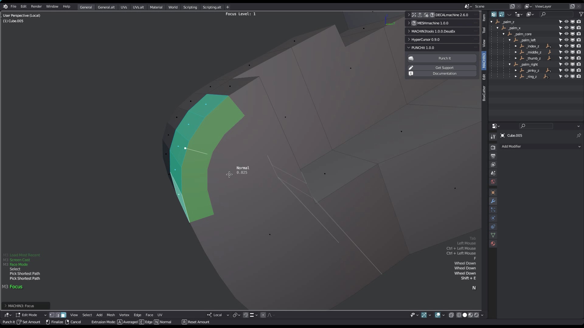 Punchit V1.2 Fro Blender 建模挤出插件