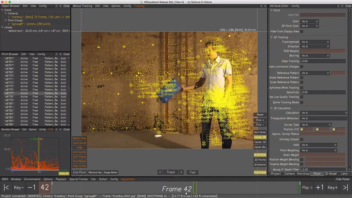 3DEqualizer4 R8 摄像机跟踪反求软件