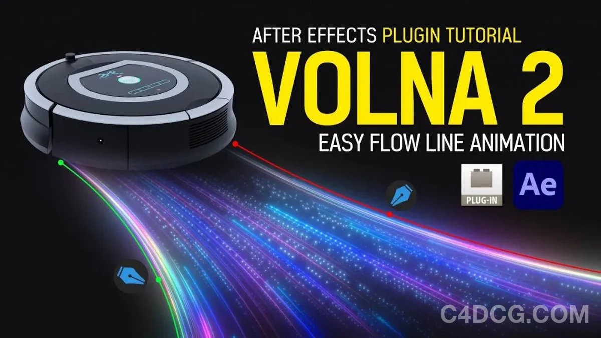 Volna v2.4.8 Fro After Effects 路径描边动画插件汉化版