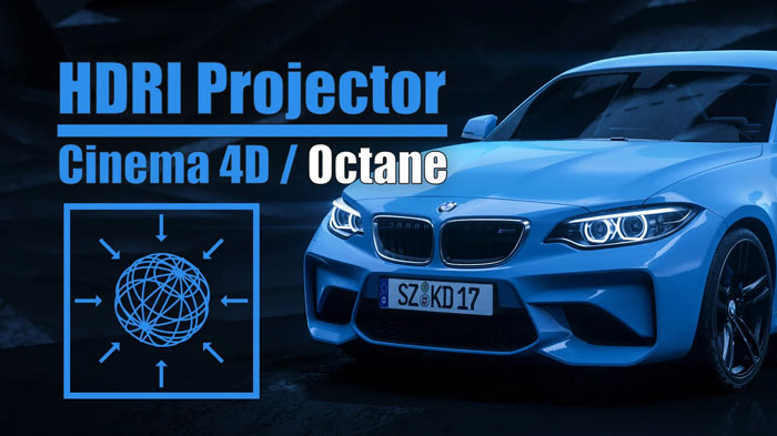 Cinema 4D Octane HDRI Projector V1.2 Fro Cinema ALL HDR图片投射环境插件破解版