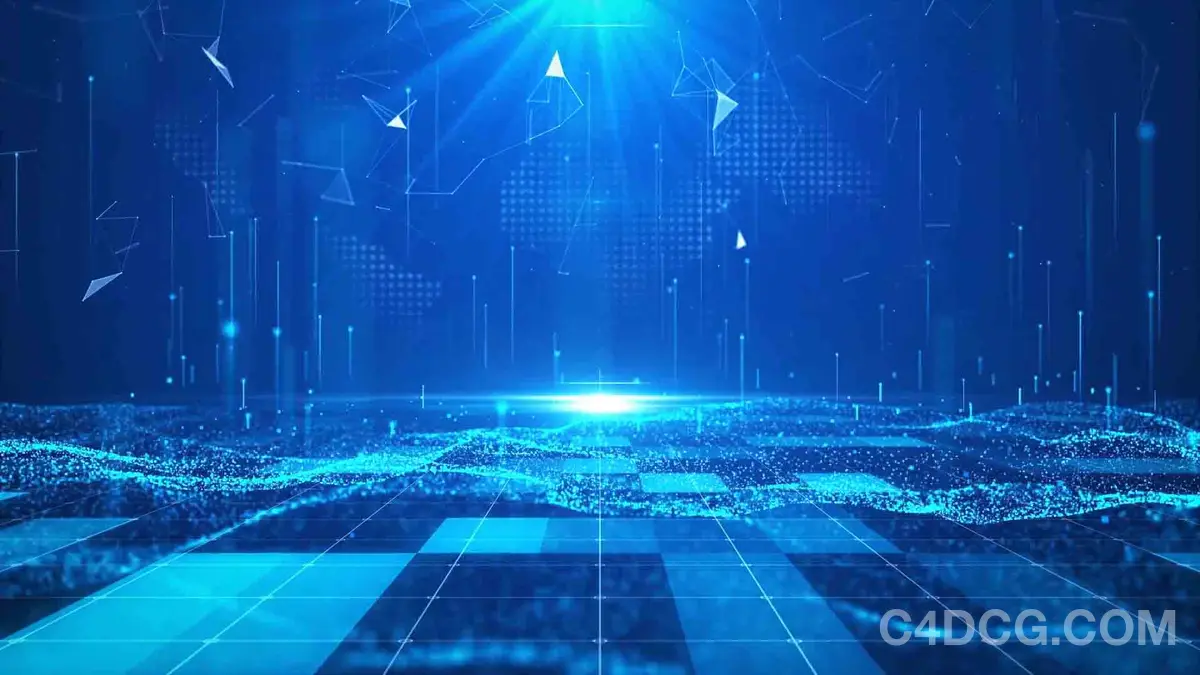 网格动态科技特效模板