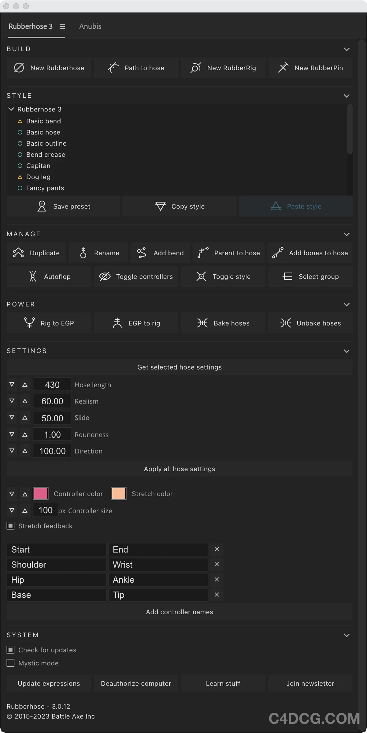 Battleaxe Rubberhose 3.1.0 Fro After Effects 人物关节骨骼IK绑定弹跳MG动画插件
