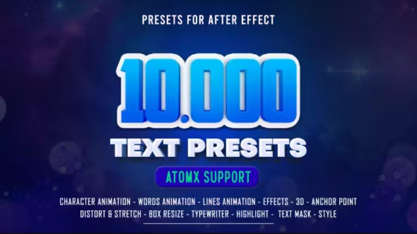 Text Presets V2 Fro After Effects 文字特效动画预设