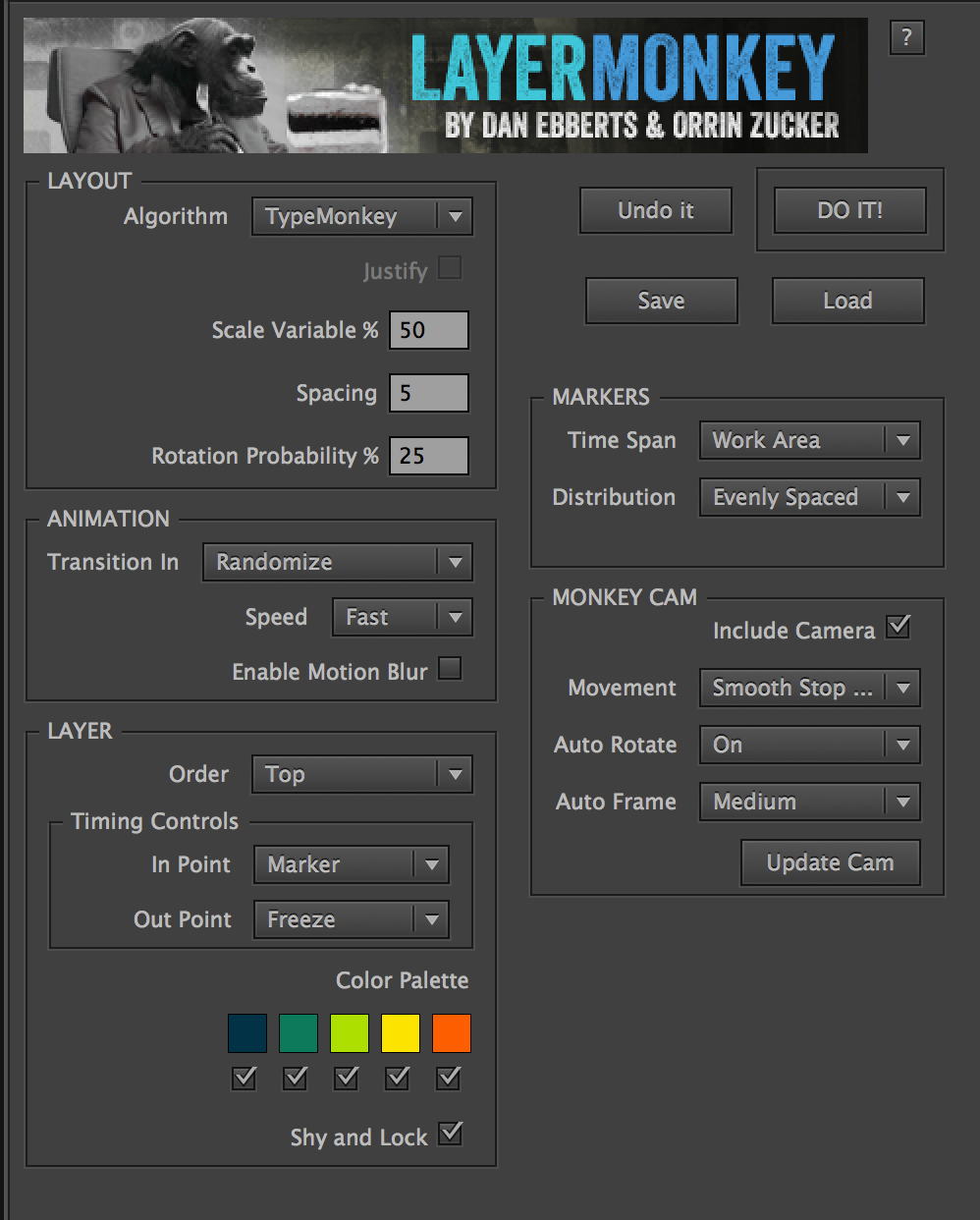 LayerMonkey v1.1C fro After Effects 运动排版控制脚本