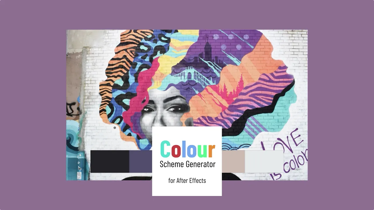 Colour Scheme Generator V1.0 fro After Effects 配色方案插件