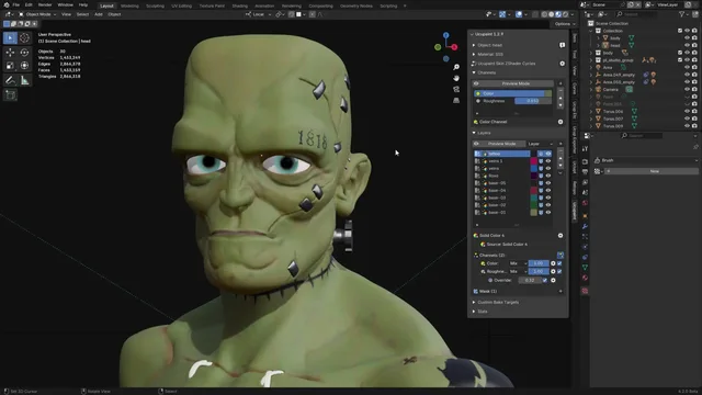 Ucupaint V2.1.5 fro Blender 贴图管理插件