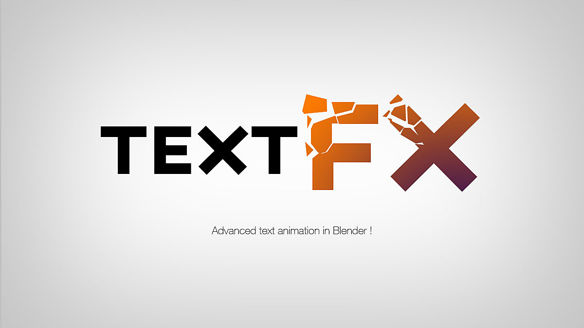 Text Effects fro Blender 三维文字动画插件