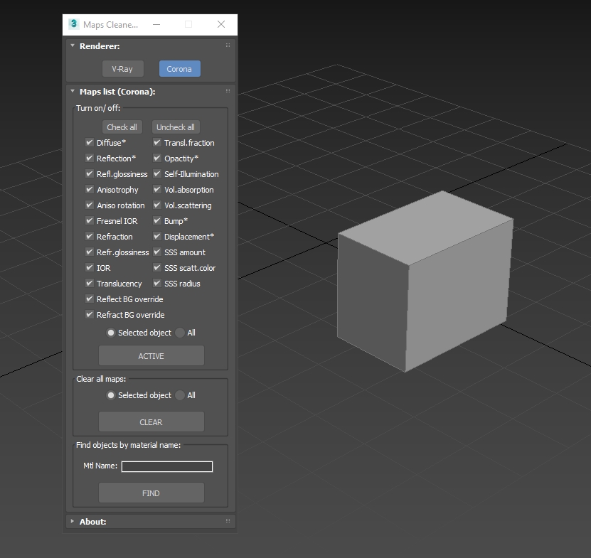 Archviztools Maps Cleaner V1.0 For 3DS MAX 贴图材质管理插件