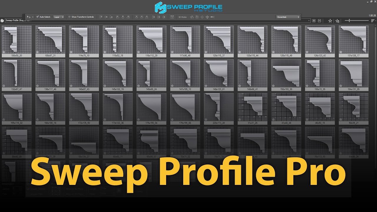 Sweep Profile Pro 1.01.17 for 3ds Max 欧式建筑边角模型生成插件