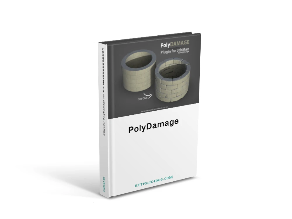 CGtrader PolyDamage 1.52 for 3DS MAX模型添加细节雕刻插件