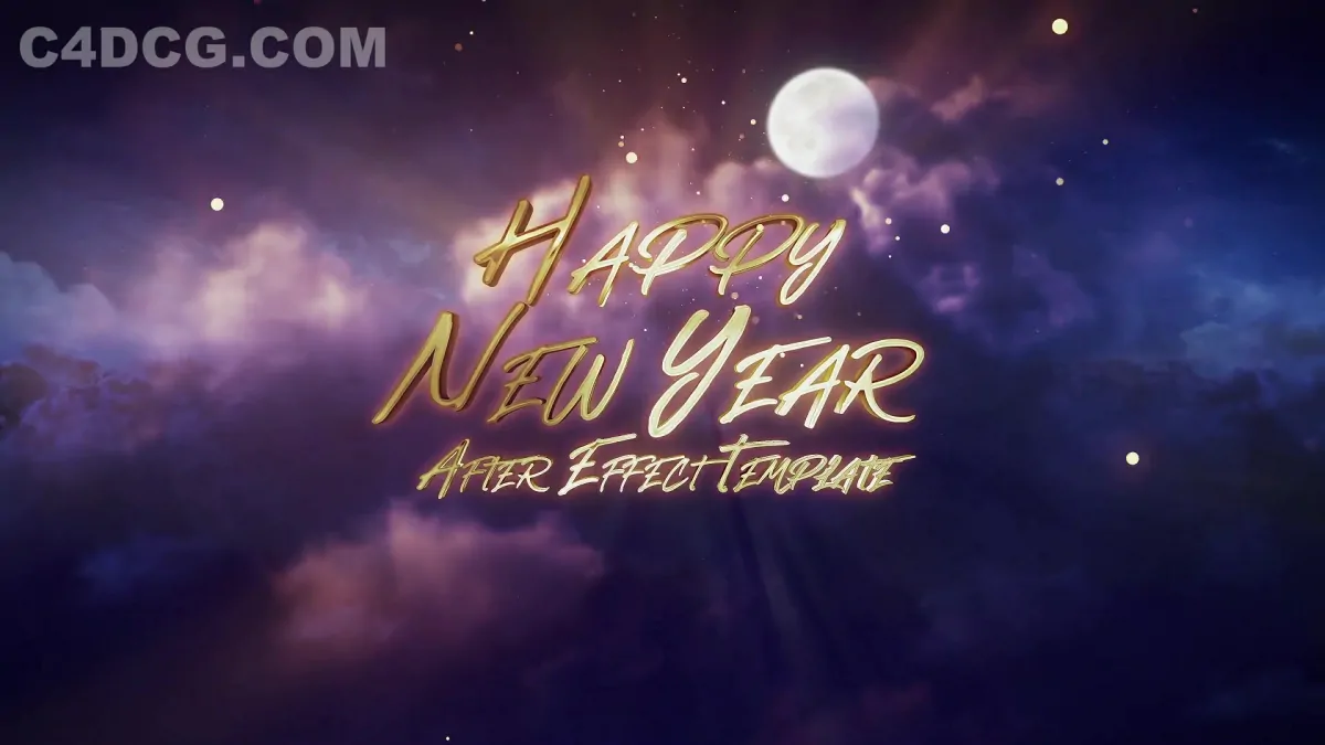 粒子拖尾云层圣诞节片头 Christmas NewYear Intro Opener