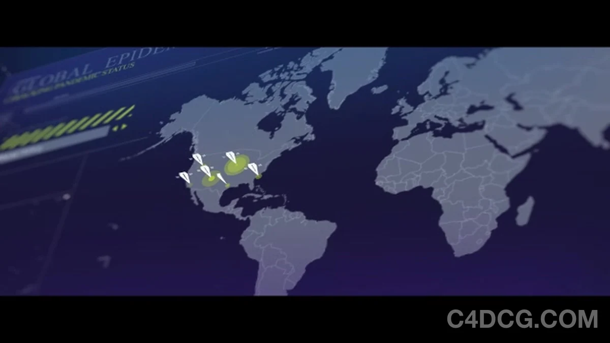 科技感设计场景hud模板 – Hud Typo And Elements