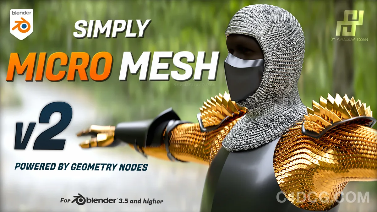 Simply Micro Mesh v3.4.3 Fro Blender 模型网格重构插件