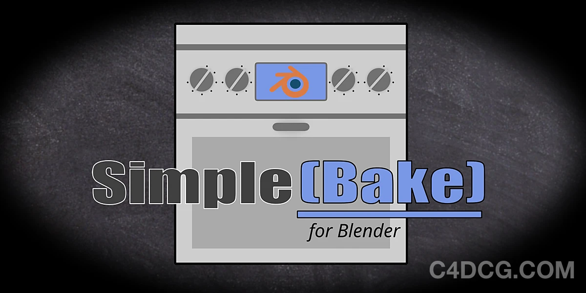 SimpleBake v2.0.3 Fro Blender PBR材质纹理烘焙插件