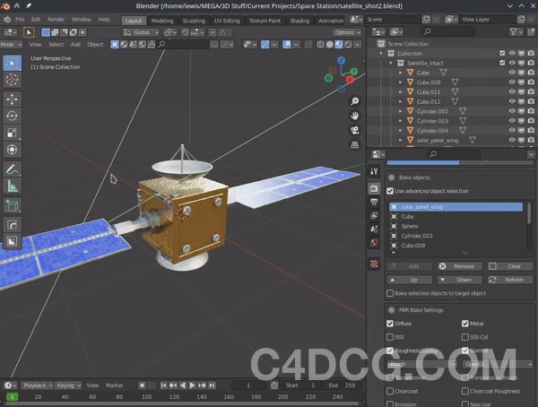 SimpleBake v2.0.3 Fro Blender PBR材质纹理烘焙插件