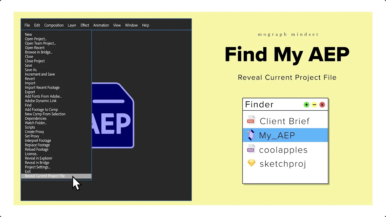 Find My AEP V2.6 fro After Effects 工程文件查找插件