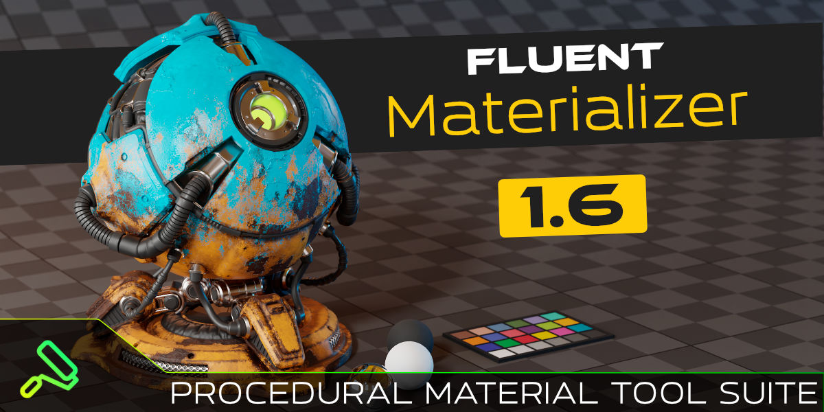 Fluent Materializer v1.9.3 fro Blender 材质烘焙插件
