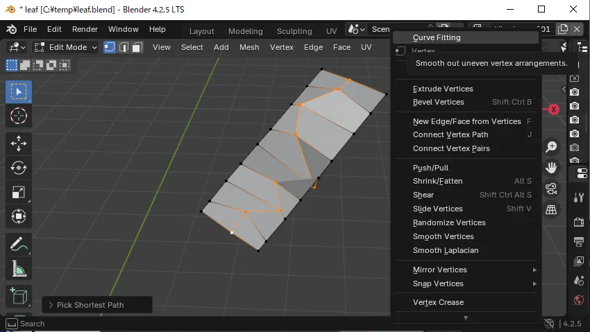 Curve Fitting v0.3.0 fro blender 点平滑插件