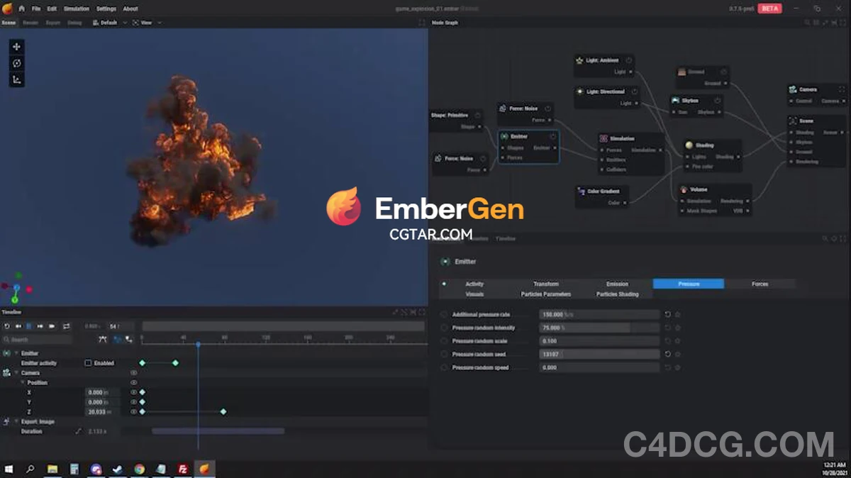 JangaFX EmberGen Enterprise v1.2.1 特效模拟软件