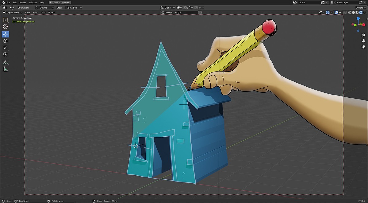 Sketchn’Carve v4.2.1g fro Blender手绘建模插件