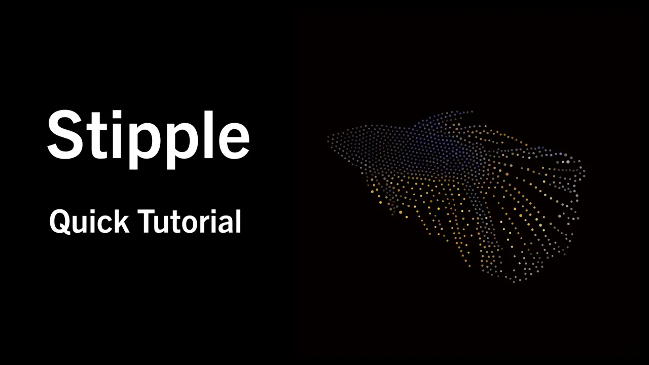 Stipple V1.0.3 fro After Effects 抽象粒子元素汇聚动画