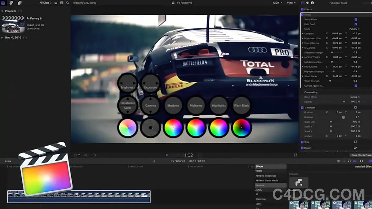 FxFactory Pro v8.0.22 8165 Fro AE/PR/FCPX Visual Effects Plugin