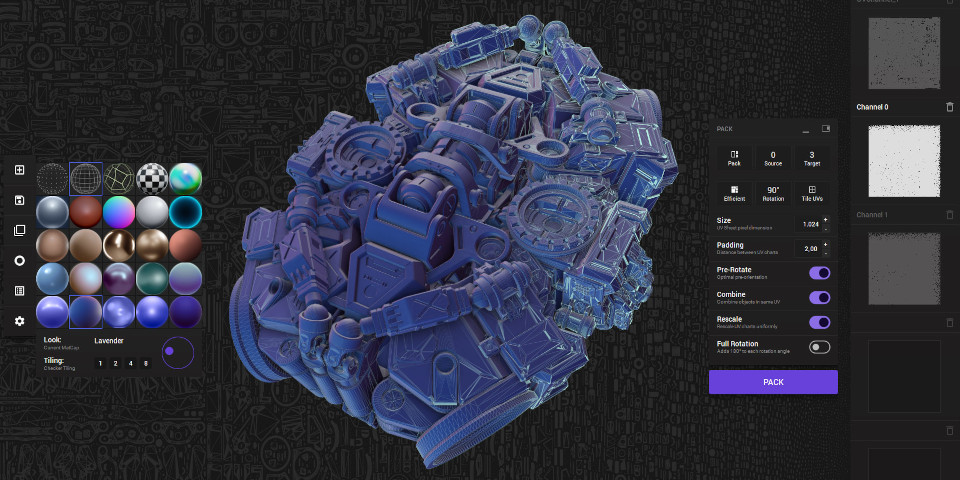 Packer-IO 三维模型展UV软件