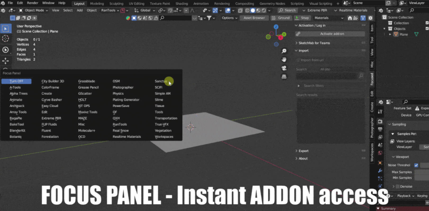 Auto-Highlight In Outliner V3.8.5 fro Blender选中模型大纲视图高亮显示插件