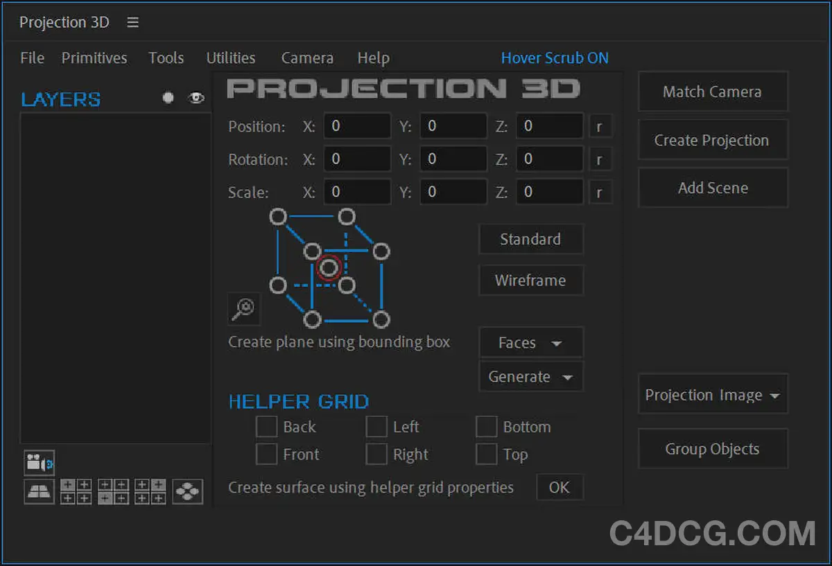 Projection 3D v4.03 Fro After Effects图片投射三维效果脚本