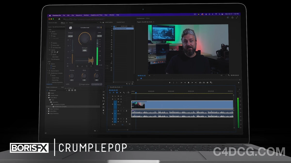 Boris FX CrumplePop 2025.5.0 Fro PR/AU 音频修复降噪去杂音插件