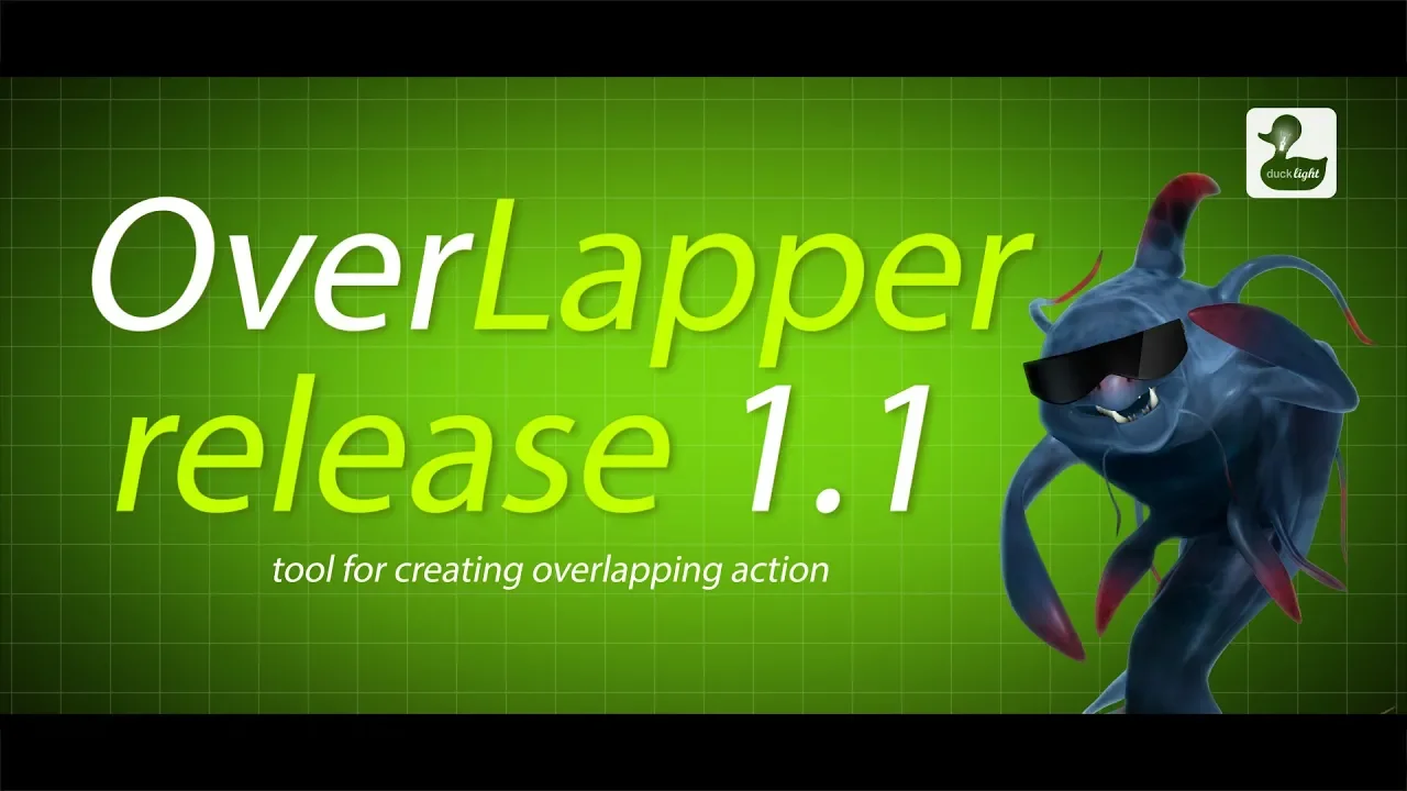 Overlapper V1.1.2 For Maya 2016-2024 摆动缓冲插件
