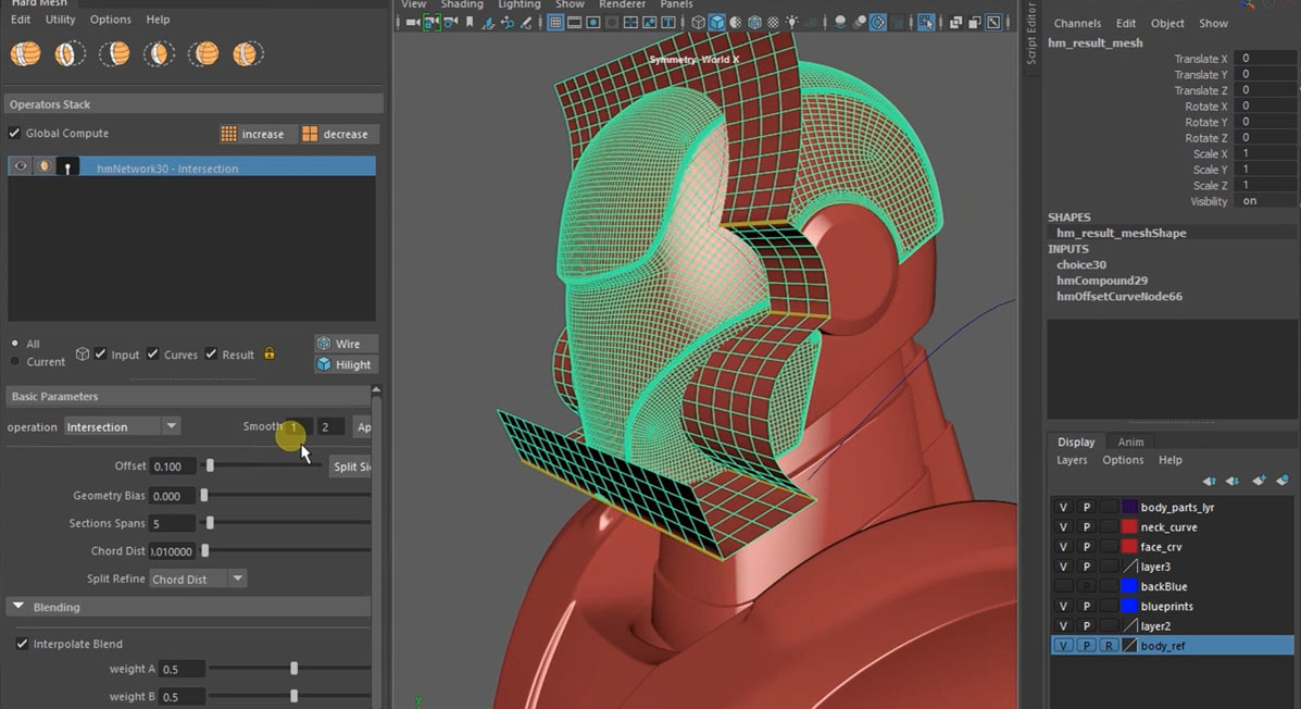 HardMesh v2.3.7 Fro Maya 硬表面建模插件